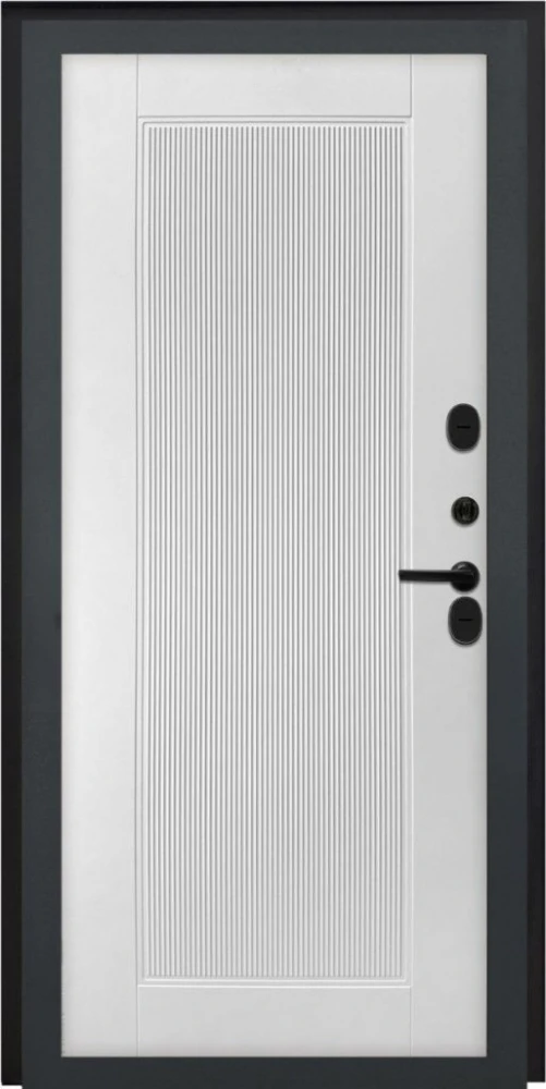 Входная дверь ДвериПРО Модель L-48 ПВХ 10мм Астрод Velutto Bianco DPRO201291 внутренняя сторона